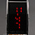  Coppia di eleganti orologi LED (rosso), cinturino in pelle PU - Bianco e Nero