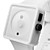  Paire de Montres Tendances, En Silicone - Blanche et Noire
