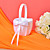  Wedding Collection Set in White Satin With Ribbons (5 Pieces)