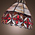  40W Modern Glass Pendant Light in Round Brown Bubble Design