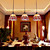  40W Modern Glass Pendant Light in Round Brown Bubble Design
