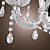  LEATHERHEAD - Applique in cristallo con 2 lampadine