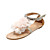  Leatherette Flat Heel Sandals / Flats With Satin Flower Beading Party & Evening Shoes (More Colors Available)