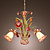  Floral Chandelier with 3 Lights