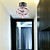 Crystal Semi Flush Mount with 4 Lights in Purple