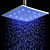  12 pollici soffione doccia in ottone con luce led cambia colore