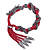  vermelho pano pulseira dragão colhedores
