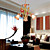  Floral Chandelier with 3 Lights