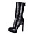  Leatherette Chunky Heel Mid-Calf Boots Party / Evening Shoes (More Colors)