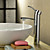  Chrome Finish Solid Brass Bathroom Sink Faucet (Tall)