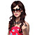  Capless Long Brown Wavy 100% Human Hair Wigs