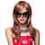  Capless Long Straight 100% Human Hair Wigs