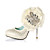  Luxurious Leatherette Upper Stiletto Heel Closed Toe With Satin Flower Wedding/ Party Shoes