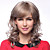  100% Human Hair Capless Medium Curly Hair Wigs