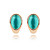  Lovely Oval 18K Gold Plated Imitation Opal Earring(More Colors)