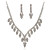  belle strass tchèque avec l'alliage de mariage des bijoux plaqués ensemble de mariée, y compris le collier et boucles d'oreilles