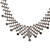  belle tchèque en alliage chromé de noces strass bijoux nuptiales ensemble, y compris le collier et boucles d'oreilles