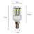  Lâmpada LED Branca E14 27x5050 SMD 3.5W 300LM 2800-3200K (230V)