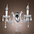  LEATHERHEAD - Applique in cristallo con 2 lampadine