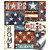  gedrukte kunst abstracte patriottische patchwork ii door NBL studio