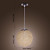  Globe Shaped 1-Light Pendant Light (Dia 9.8)