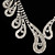  wunderschöne Strass Hochzeit Braut Halskette, Ohrringe Schmuck-Set