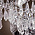  6 - Licht Edelstahl LED-Wand-Leuchten mit Kristall-Tropfen