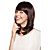  Capless Shoulder-length Top Grade Quality Synthetic Chocolate Brown Bob Style Morden Hair Wig