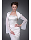  maniche lunghe in chiffon di raso giacca da sposa / wrap matrimonio