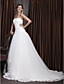  Ball Gown Square Neckline Court Train Wedding Dress