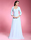  A-line Spaghetti Straps Floor-length Chiffon Mother of the Bride Dress With A Wrap