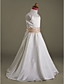  A-line Spaghetti Straps Floor-length Satin Flower Girl Dress