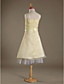  NOA - Vestido de Damita de honor de Organza y Satén