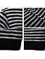  Wool Long Sleeves Cowl Neck Stripes Longline Sweater/Inspired by LINDSAY LOHAN Women's Sweaters(1001BC016-0751)