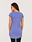  fronzoli maniche corte, scollatura rotonda t-shirt / t-shirt donna (ff-8502bd006-0736)