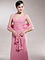  Trumpet/Mermaid V-neck Floor-length Chiffon Mother of the Bride Dress With A Wrap