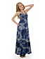  dye-tie strapless a-lijn jurk halter / dames jurken (ff-1802be001-0736)