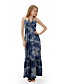  dye-tie strapless a-lijn jurk halter / dames jurken (ff-1802be001-0736)