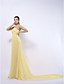  A-line Sweetheart Court Train Cannes Film Festival/ Evening Dress (FSD0130)