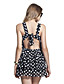  dot décolleté dos camisole modèles volants liée robe / robes pour femmes (ff-a-bh0853004)