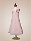  A-line Square  Tea-length Chiffon  Taffeta  Flower Girl Dress