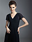  Chiffon Sheath/Column V-neck Floor-length Evening Dress inspired by Taylor Swift