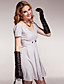  paris hilton stijl / korte mouwen ronde hals geplooid dresss / dames jurken (ff-a-bi0853116)