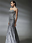  Squined Trumpet/Mermaid Sweetheart Court Train Evening Dress inspired by Natalie Mark at Oscar