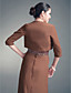  Sheath/ Column Sweetheart Floor-length Chiffon Mother of the Bride Dress With A Wrap