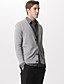  homem botão trimes fechamento v-pescoço cashmere cardigan