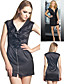  ts robe sans manches fioritures fermeture éclair