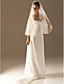  Beautiful 2 Layer Elbow Wedding Veil