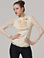  Spitze Rollkragen Langarm T-Shirt / T-Shirts (FF-B-0736803)