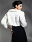  lange ermer faux fur spesiell anledning / bryllup jakke / sjal